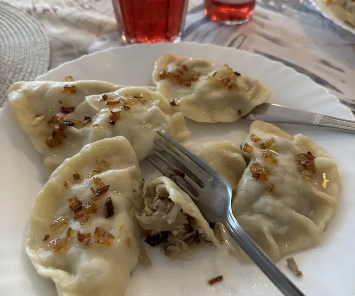 Pierogi ze skwarkami